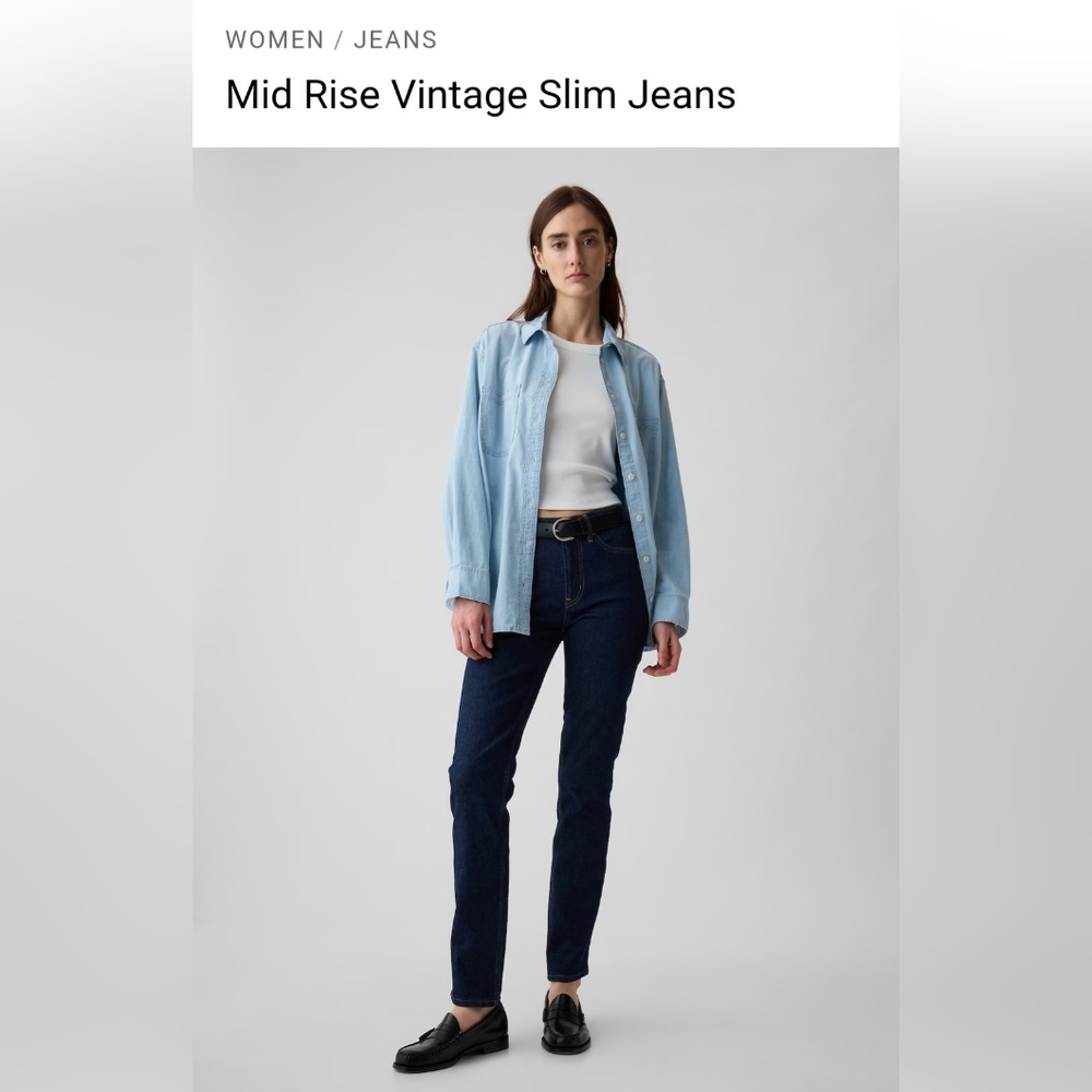 Womens Vinatge Slim GAP jeans, NWT